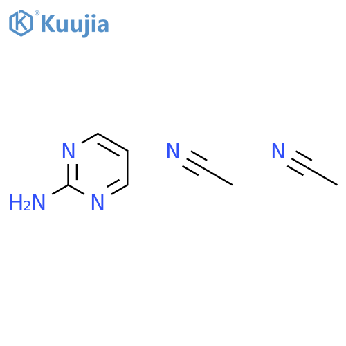 2-Pyrimidinamine, compd. with acetonitrile (1:2) structure