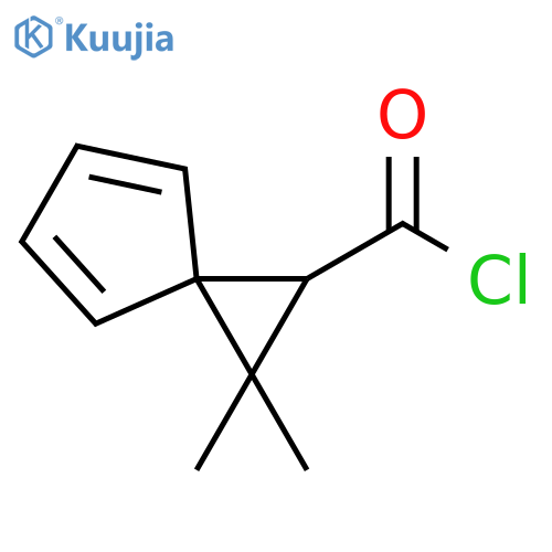 spiro[2.4]hepta-4,6-diene-1-carbonyl chloride, 2,2-dimethyl- (9ci) structure