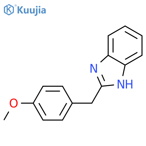 2-(4-methoxyphenyl)methyl-1H-1,3-benzodiazole structure