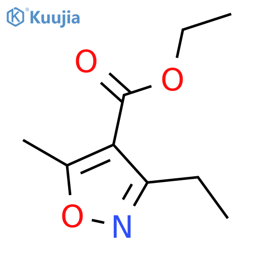 Ethyl 3-Ethyl-5-methylisoxazole-4-carboxylate structure