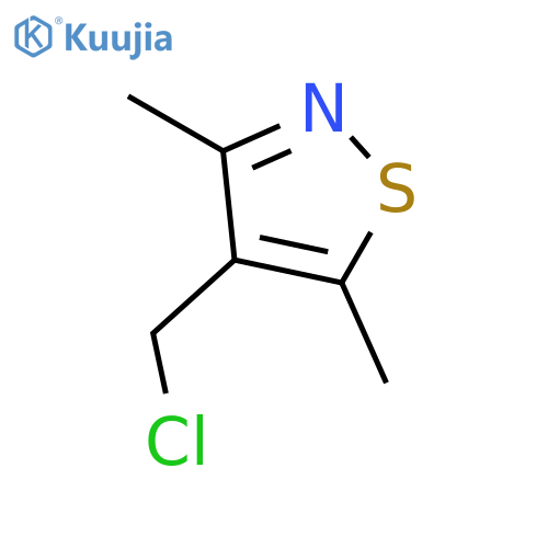 4-(chloromethyl)-3,5-dimethyl-1,2-thiazole structure