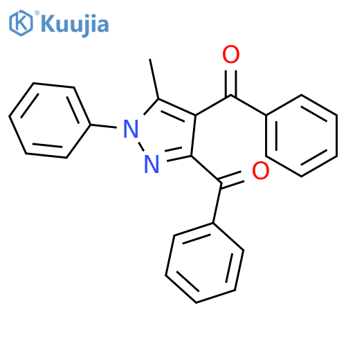 METHANONE, (5-METHYL-1-PHENYL-1H-PYRAZOLE-3,4-DIYL)BIS[PHENYL- structure