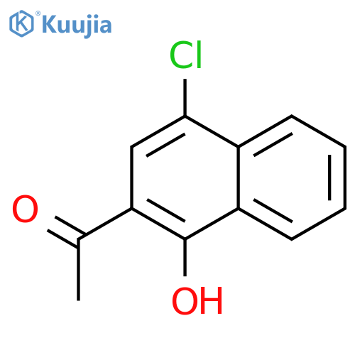 2-Acetyl-4-chloro-1-hydroxynaphthalene structure