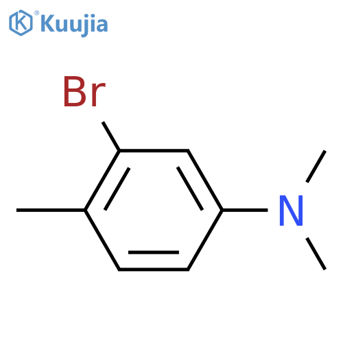 3-Bromo-N,N,4-trimethylaniline structure