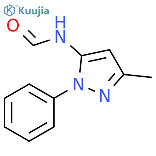 Formamide, N-(3-methyl-1-phenyl-1H-pyrazol-5-yl)- structure