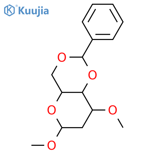 Methyl 2-deoxy-arabino-hexopyranoside; α-D-form, 4,6-O-Benzylidene, 3-Me structure