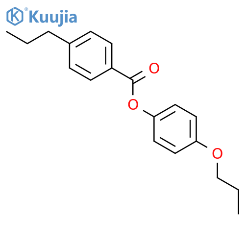 Benzoic acid, 4-propyl-, 4-propoxyphenyl ester structure