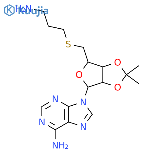 5'-S-(3-Aminopropyl)-2',3'-O-(1-methylethylidene)-5'-thioadenosine structure