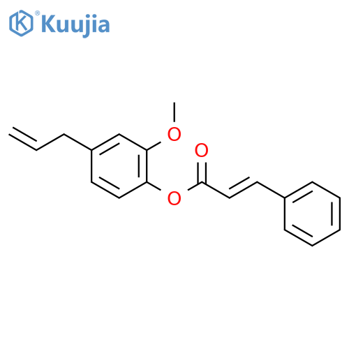 2-Propenoic acid,3-phenyl-, 2-methoxy-4-(2-propen-1-yl)phenyl ester structure