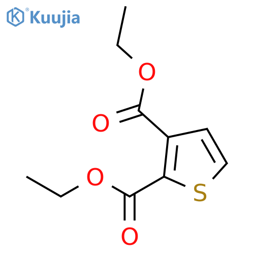Diethyl thiophene-2,3-dicarboxylate structure