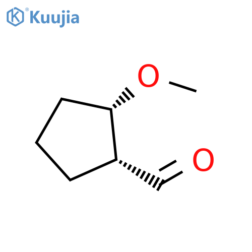 (1R,2S)-rel-2-Methoxycyclopentanecarboxaldehyde structure