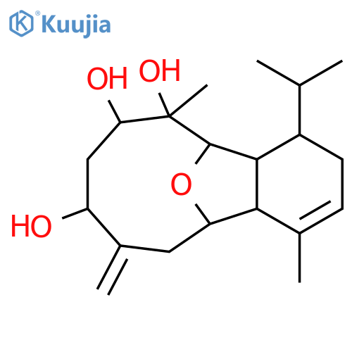 (1R,2R,6R,7R,8R,9R,10S,12S)-6-isopropyl-3,9-dimethyl-13-methylene-15-oxatricyclo[6.6.1.02,7]pentadec-3-ene-9,10,12-triol structure