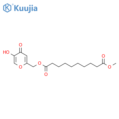 DECANEDIOIC ACID, (5-HYDROXY-4-OXO-4H-PYRAN-2-YL)METHYL METHYL ESTER structure