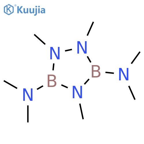 N,N,N',N',1,2,4-heptamethyl-1,2,4,3,5-triazadiborolidine-3,5-diamine structure