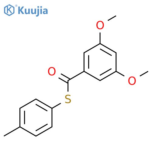 S-(4-Methylphenyl) 3,5-dimethoxybenzene-1-carbothioate structure