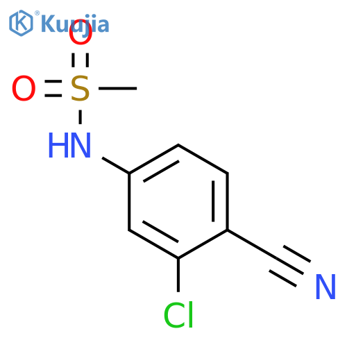 N-(3-chloro-4-cyanophenyl)methanesulfonamide structure