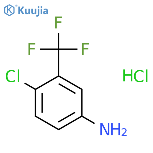 Benzenamine, 4-chloro-3-(trifluoromethyl)-, hydrochloride structure