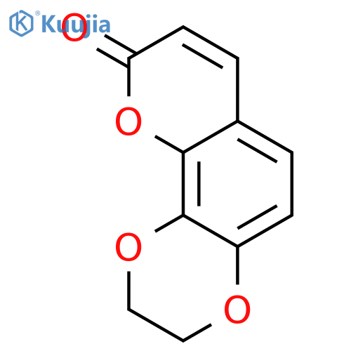 9H-Pyrano[2,3-f]-1,4-benzodioxin-9-one, 2,3-dihydro- structure