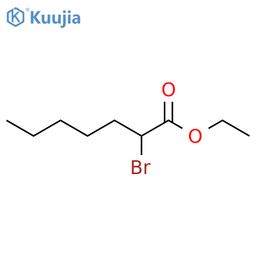 Ethyl 2-bromoheptanoate structure