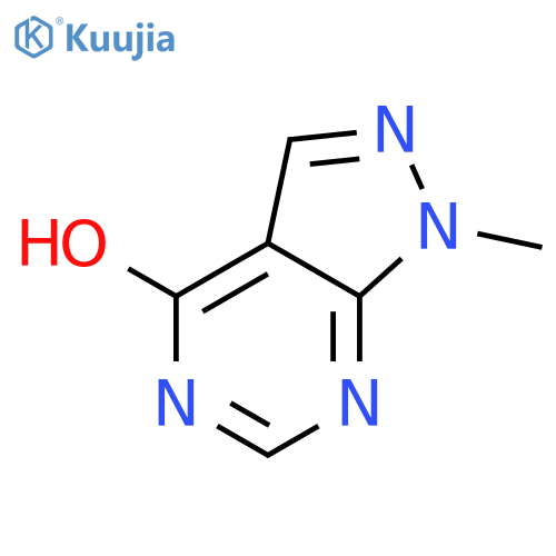 1-methyl-1H,4H,5H-pyrazolo[3,4-d]pyrimidin-4-one structure