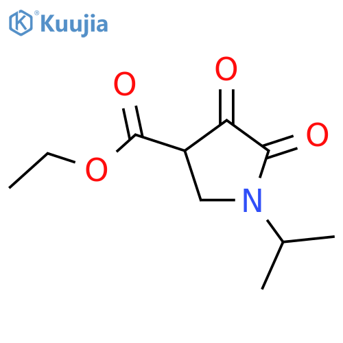Ethyl 1-Isopropyl-4,5-dioxopyrrolidine-3-carboxylate structure