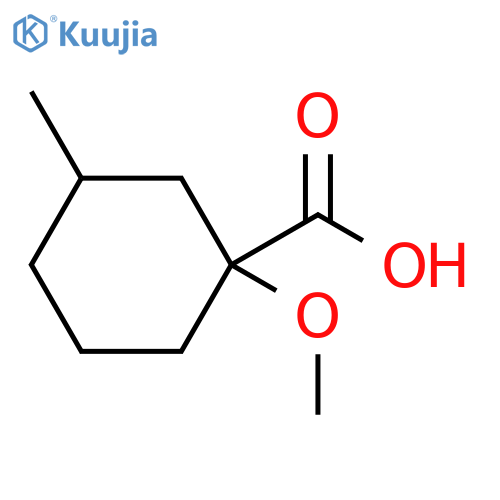 Cyclohexanecarboxylic acid, 1-methoxy-3-methyl- structure