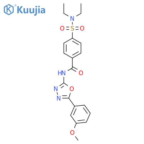 4-(diethylsulfamoyl)-N-5-(3-methoxyphenyl)-1,3,4-oxadiazol-2-ylbenzamide structure