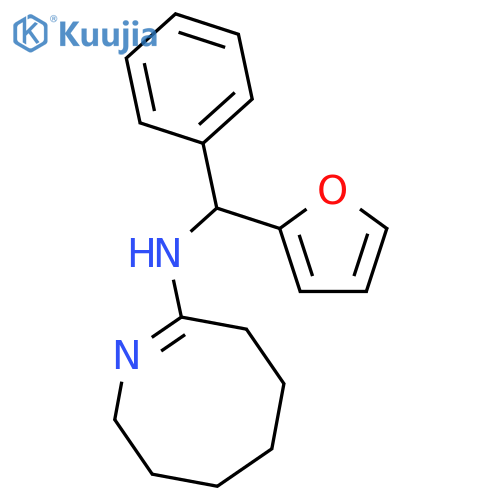 2-Azocinamine,N-(2-furanylphenylmethyl)-3,4,5,6,7,8-hexahydro-, hydrochloride (1:1) structure