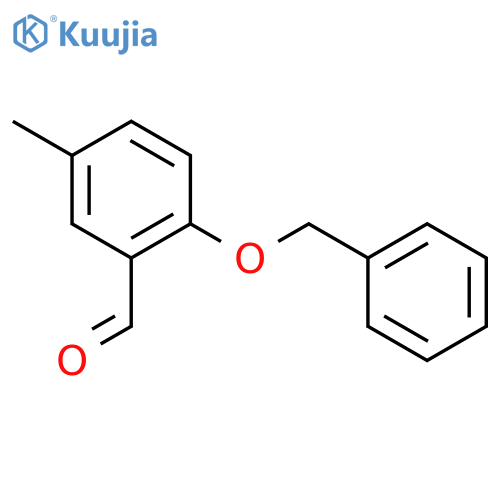 5-Methyl-2-(phenylmethoxy)benzaldehyde structure