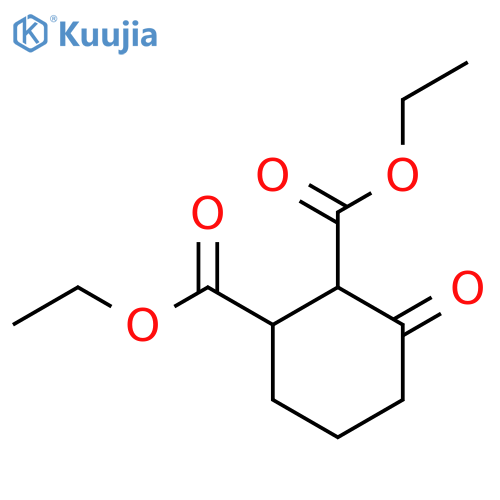 1,2-Cyclohexanedicarboxylic acid, 3-oxo-, diethyl ester structure