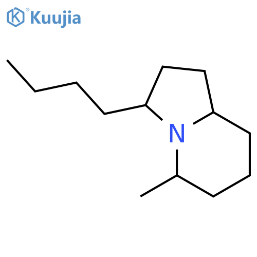 Indolizine,3-butyloctahydro-5-methyl-, (3R,5S,8aS)- structure