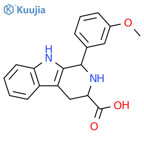 1-(3-Methoxy-phenyl)-2,3,4,9-tetrahydro-1H-beta-carboline-3-carboxylic acid structure