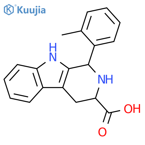 (3S)-1-(2-Methylphenyl)-1H,2H,3H,4H,9H-pyrido[3,4-b]indole-3-carboxylic acid structure