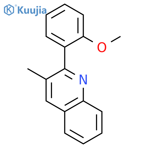Quinoline, 2-(2-methoxyphenyl)-3-methyl- structure