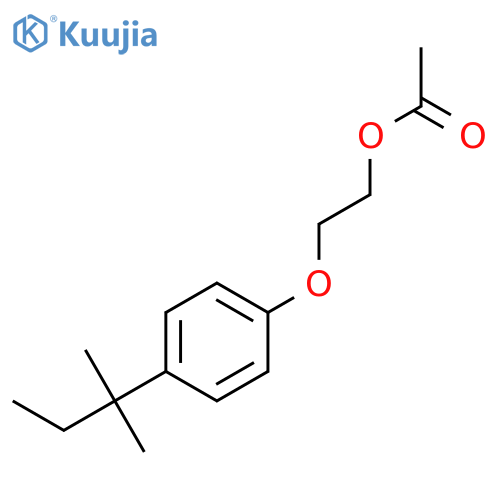Ethanol,2-[4-(1,1-dimethylpropyl)phenoxy]-, 1-acetate structure
