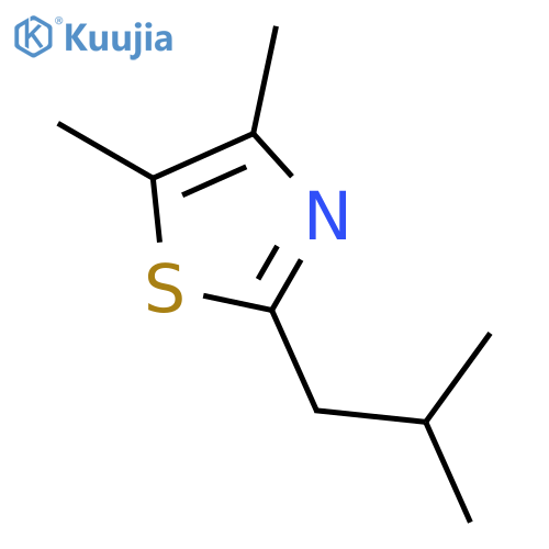 2-isobutyl-4,5-dimethylthiazole structure
