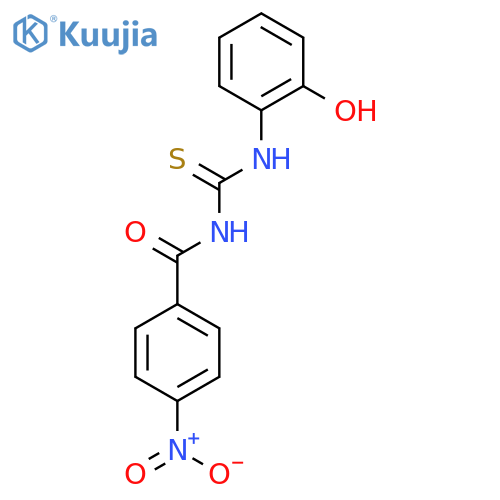 Benzamide, N-[[(2-hydroxyphenyl)amino]thioxomethyl]-4-nitro- structure