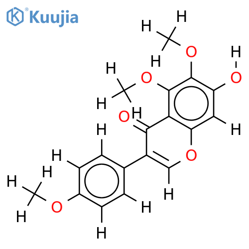 4',5,6-Tri-Me ether-4',5,6,7-Tetrahydroxyisoflavone structure
