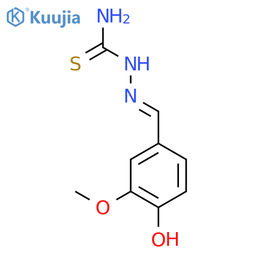 Hydrazinecarbothioamide,2-[(4-hydroxy-3-methoxyphenyl)methylene]- structure