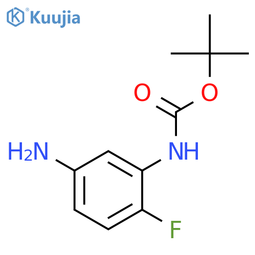 tert-Butyl 5-Amino-2-fluorophenylcarbamate structure