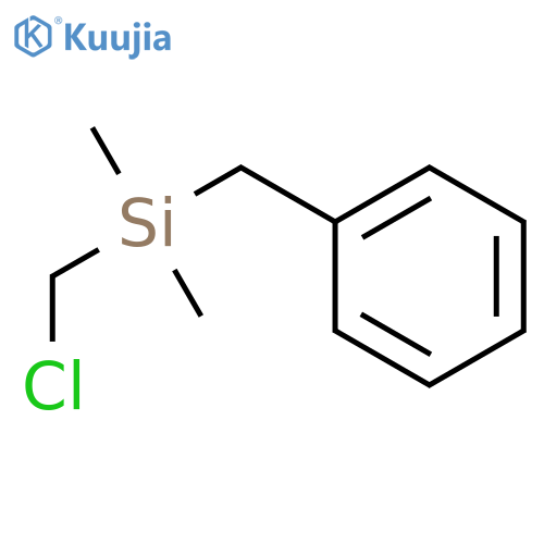 Benzene,[[(chloromethyl)dimethylsilyl]methyl]- structure