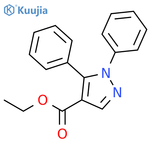 1H-Pyrazole-4-carboxylic acid, 1,5-diphenyl-, ethyl ester structure