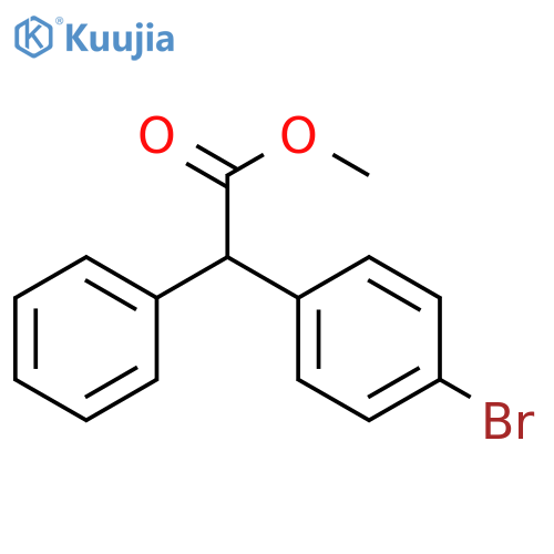 Benzeneaceticacid, 4-bromo-a-phenyl-, methylester structure