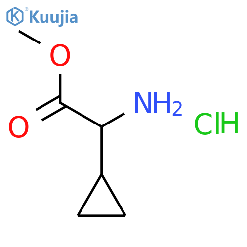 Methyl 2-amino-2-cyclopropylacetate hydrochloride structure