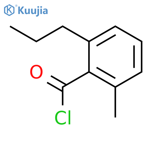 Benzoyl chloride, 2-methyl-6-propyl- (9CI) structure