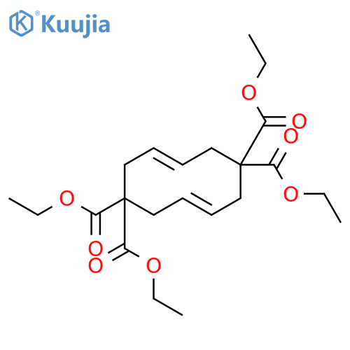 tetraethyl (3E,8E)-cyclodeca-3,8-diene-1,1,6,6-tetracarboxylate structure