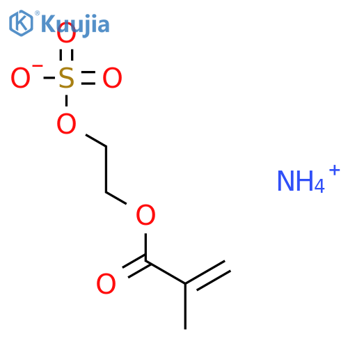 2-Propenoic acid,2-methyl-, 2-(sulfooxy)ethyl ester, ammonium salt (1:1) structure