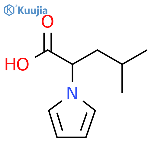 4-methyl-2-(1H-pyrrol-1-yl)pentanoic acid structure