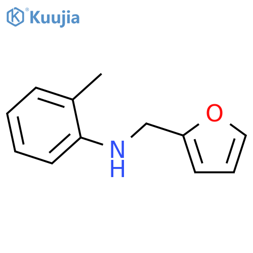 N-(furan-2-yl)methyl-2-methylaniline structure