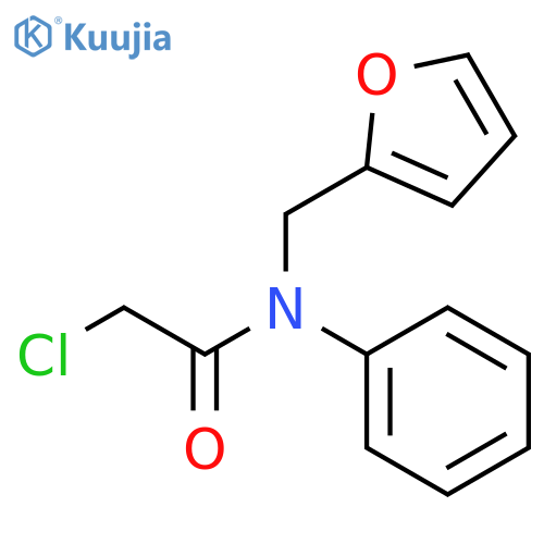 2-Chloro-N-(furan-2-ylmethyl)-N-phenylacetamide structure